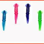4 x 9-inch Solid Soft Squid Daisy Chain