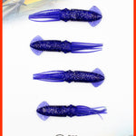4 x 9-inch Solid Soft Squid Daisy Chain