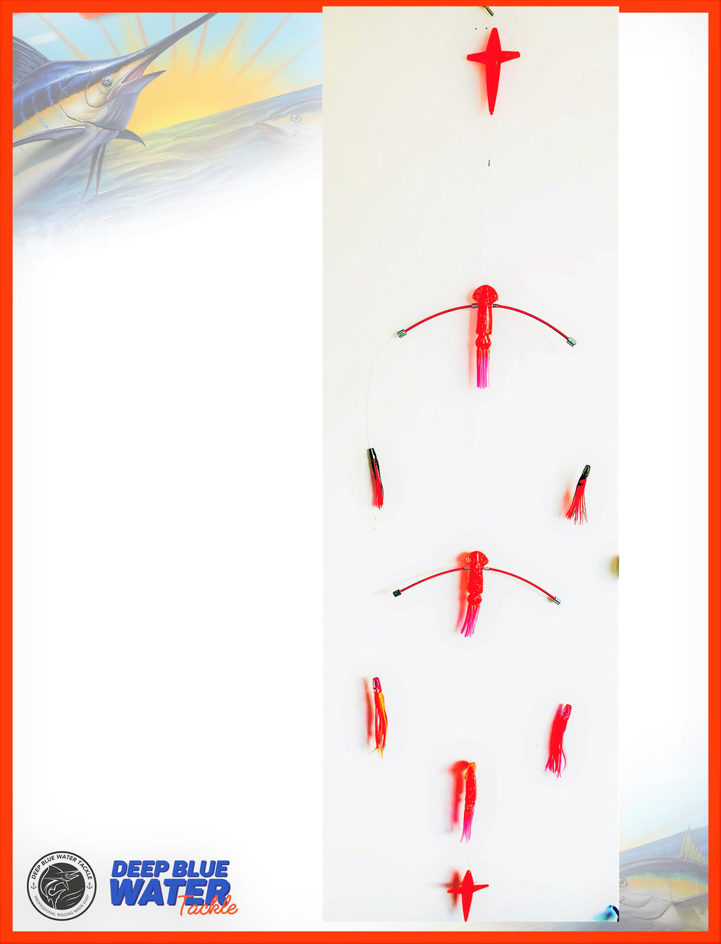 LIMITED EDITION The “Teaser Max” The King Fish / Tuna / Marlin Teaser Featuring World Renowned Pakula Lures and Squids